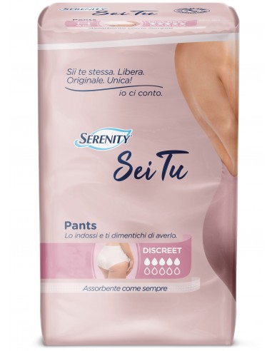 Serenity Pants Pannolone A Mutandina Advance Sei Tu Discreet Taglia Medium 12 Pezzi