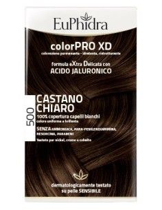 Euphidra Colorpro Xd 500 Cast Chiaro Gel Colorante Capelli In Flacone + Attivante + Balsamo + Guanti