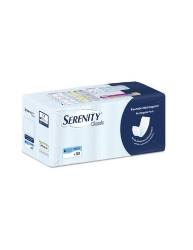 Pannolone Per Incontinenza Formato Rettangolare Senza Barriera Serenity 30 Pezzi