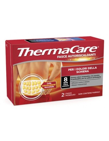 Fascia Autoriscaldante A Calore Terapeutico Thermacare Schiena 2 Pezzi