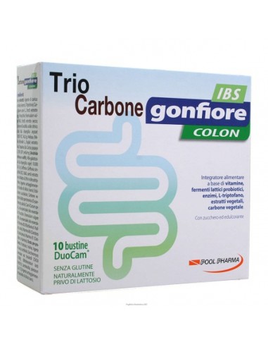 Triocarbone Gonfiore Ibs 10 Buste Duocam Da 2 G + 1,5 G