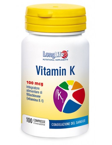 Longlife Vitamin K 100mcg 100 Compresse