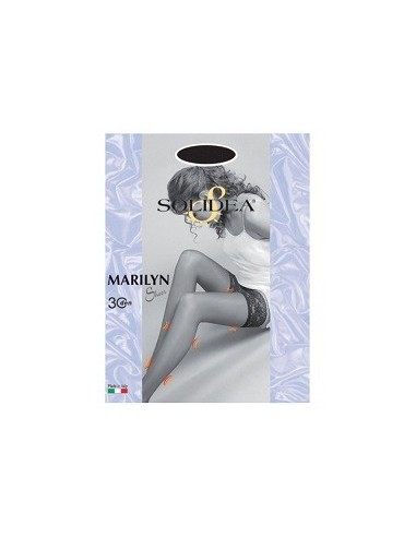 Marilyn 30 Sheer Calza Autoreggente Cammello 3