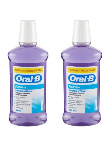 Oralb Collutorio Fluorinse Bipacco 2x500 Ml
