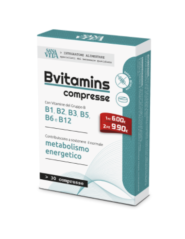 Sanavita B-vitamins 30 Compresse