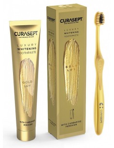 Curasept Gold Luxury Whitening Dentifricio 75 Ml + Spazzolino