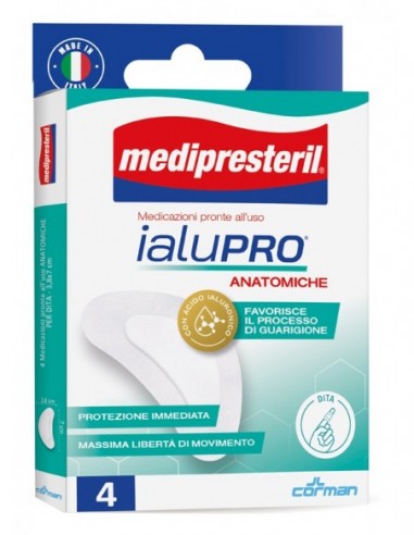 Medipresteril Ialupro Dita 3,8x7 Cm 4 Pezzi