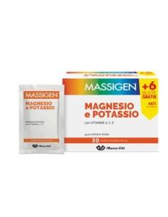 Massigen Magnesio E Potassio 24 Bustine +6 Gratis