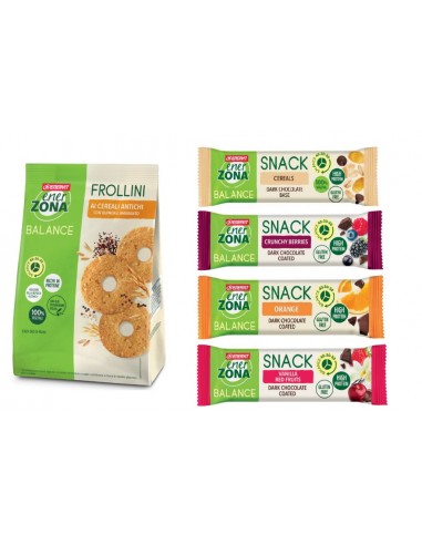 Promo Pack Enerzona: Frollino ai cereali antichi + 4 Snack Balance