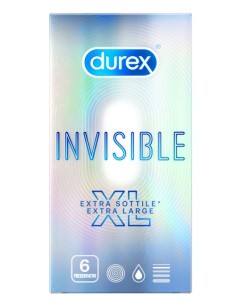 Profilattico Durex Invisible Xl 6 Pezzi