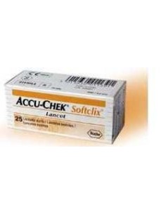 Lancette Pungidito Accu-chek Softclix 25 Pezzi