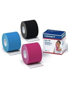Benda Adesiva Leukotape K Per Taping Fisioterapico Larghezza5 Cm Lunghezza 5 M Colore Rosa In Rotolo
