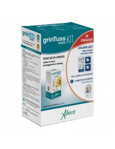 Grintuss Adulti Kit Sciroppo + 2 Bustine Golamir 2act