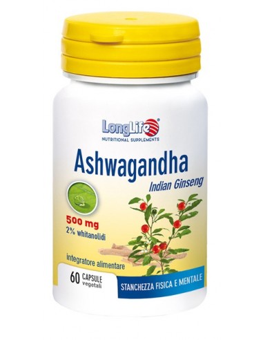 Longlife Ashwagandha 60 Capsule 500 Mg