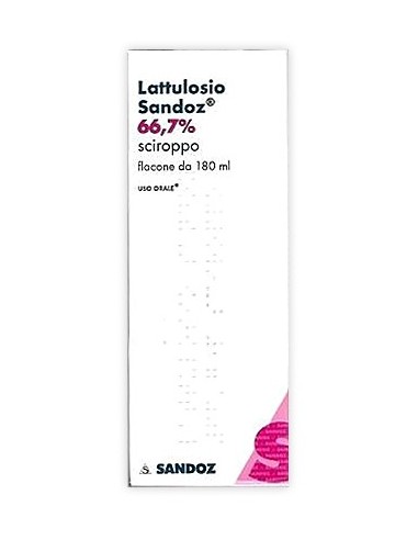 Lattulosio (sandoz)*sciroppo 180 Ml 66,7% Flacone