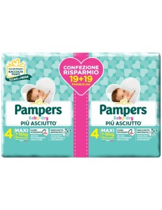 Pampers Baby-dry Duo Dwct Maxi 38 Pezzi