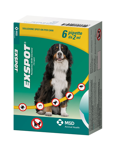 Exspot*spot-on Soluz 6 Pipette 2 Ml 715 Mg/ml Cani