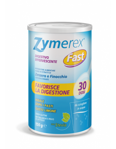 Zymerex Fast Digestivo Effervescente Granulato Gusto Limonecon Stevia 150 G
