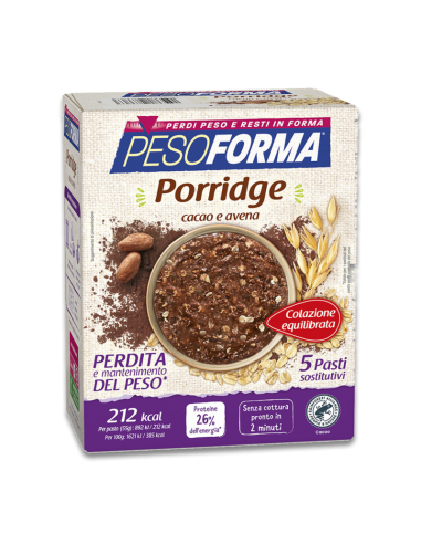 Pesoforma Porridge Cacao e Avena - 5 pasti