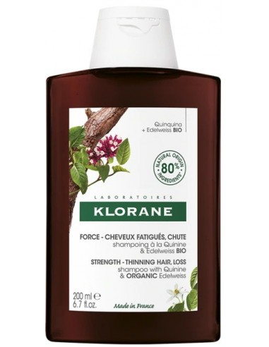 Klorane Shampoo Chinina-stella Alpina Bio 200 Ml