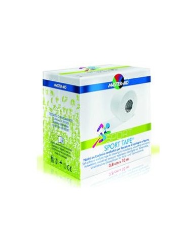 Nastro Autoadesivo Anelastico Per Fasciature Di Sostegno E Taping Master-aid Sport 3,8x10