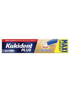 Kukident Plus Sigillo Anti Infiltrazioni Crema Adesiva Dentiere 57 G