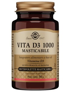 Vita D3 1000 100 Tavolette Masticabili