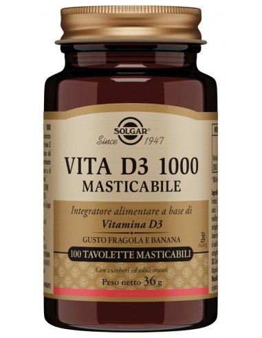 Vita D3 1000 100 Tavolette Masticabili