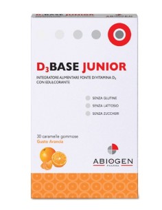 D3base Junior 30 Caramelle Gommose Arancia