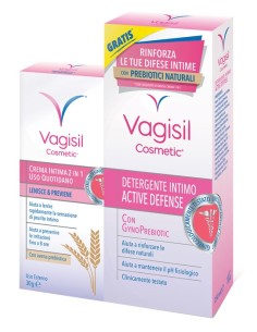 Vagisil Duo Defense Crema Intima 2 In 1 30 G + Detergente Intimo 250 Ml Omaggio