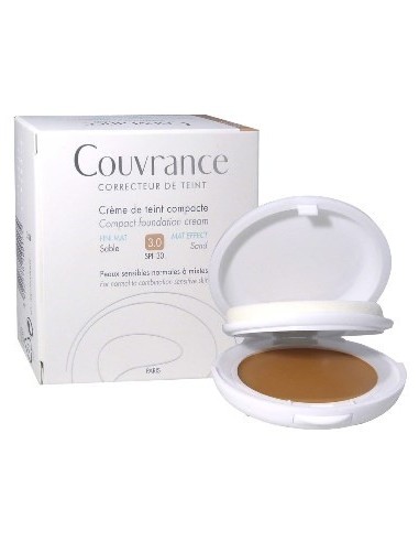 Eau Thermale Avene Couvrance Crema Compatta Colorata Nf Oilfree Sabbia 9,5 G