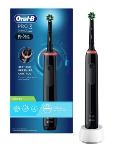 Oralb Pro3 Black Crossaction Spazzolino Elettrico