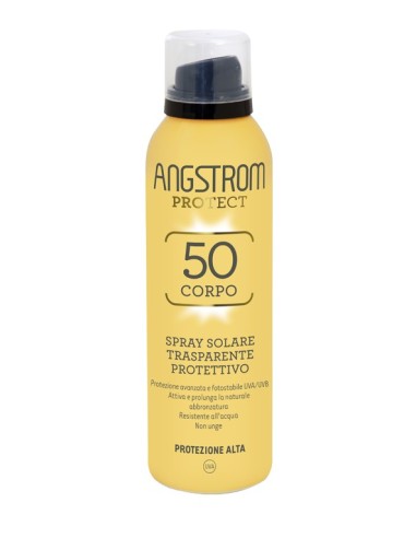 Angstrom Protect 50 Corpo Spray Solare Trasparente 150 Ml