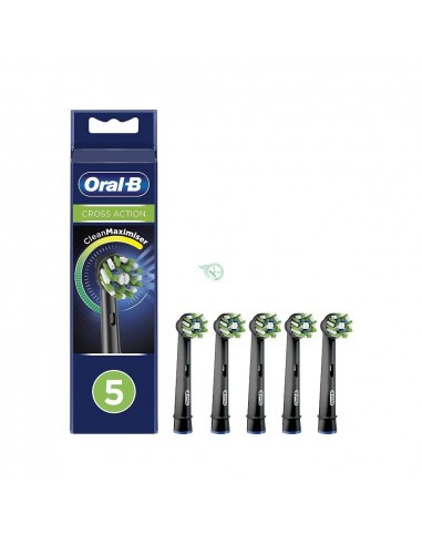 Oralb Cross Action Black Eb50 Testine Per Spazzolino Elettrico 5 Pezzi