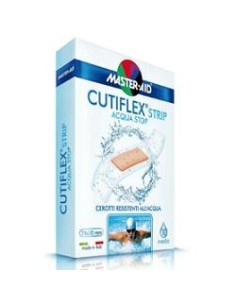 Cerotto Master-aid Cutiflex Strip Trasparente Impermeabile Supporto In Poliuretano Grande 10 Pezzi