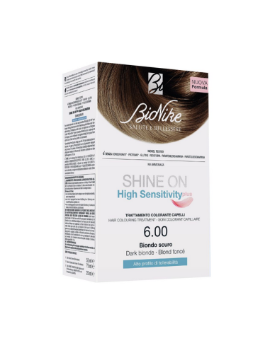 Shine On High Sensitivity Plus Biondo Scuro 6,00 Rivelatorein Crema 75 Ml + Crema Colorante 50 Ml