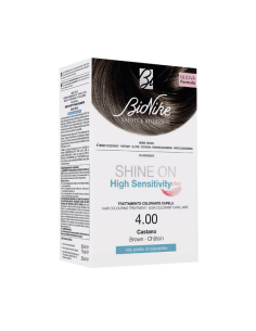 Shine On High Sensitivity Plus Castano 4,00 Rivelatore In Crema 75 Ml + Crema Colorante 50 Ml