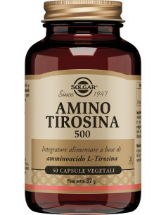 Amino Tirosina 500 50 Capsule Vegetali