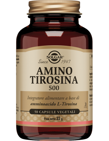 Amino Tirosina 500 50 Capsule Vegetali