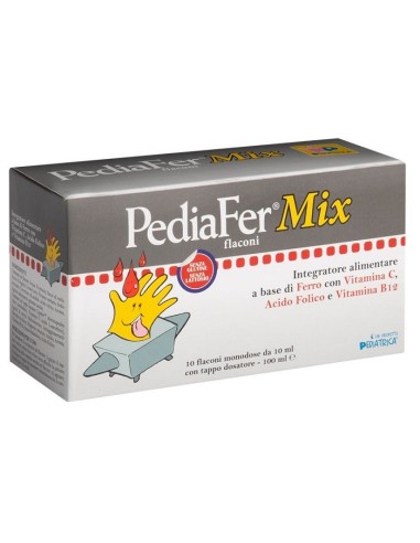 Pediafer Mix 10 Flaconi Da 10 Ml