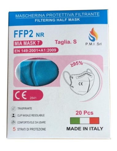 Ffp2 Nr Mia Mask 7 Mascherina Protettiva Filtrante Iii Categoria Color 20 Pezzi