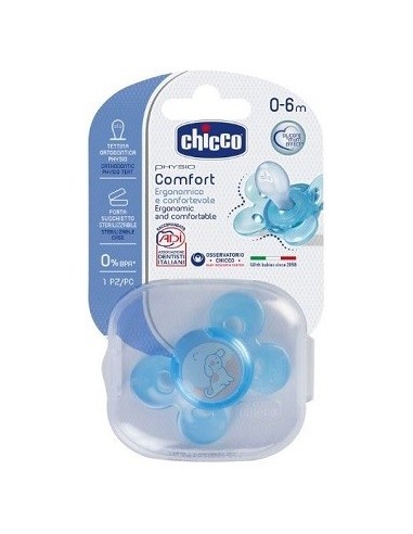 Chicco Succhietto Comfort Boy In Silicone 0-6 Mesi 1 Pezzo