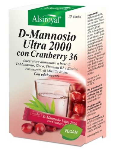 D Mannosio Ultra 2000 Cranberry 10 Stick