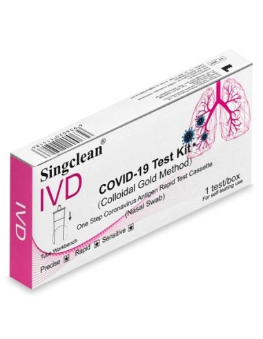 Test Antigenico Rapido Covid-19 Singclean Autodiagnostico Determinazione Qualitativa Antigeni Sars-cov-2 In Tamponi Nasali Media