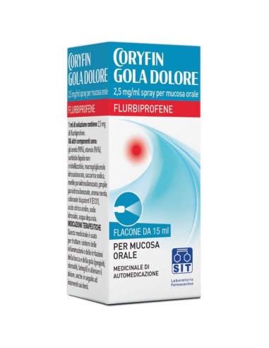 Coryfin Gola Dolore*spray Mucosa Orale 15 Ml 0,25%