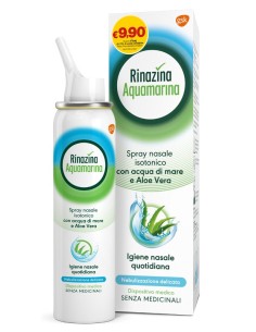 Soluzione Isotonica Rinazina Aquamarina Aloe Delicata Promo100 Ml