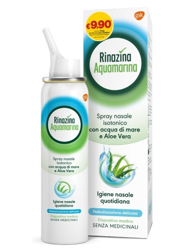 Soluzione Isotonica Rinazina Aquamarina Aloe Delicata Promo100 Ml