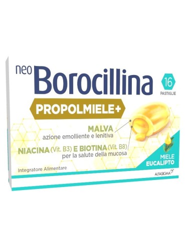 Neoborocillina Propolmiele+ Miele/eucalipto 16 Pastiglie