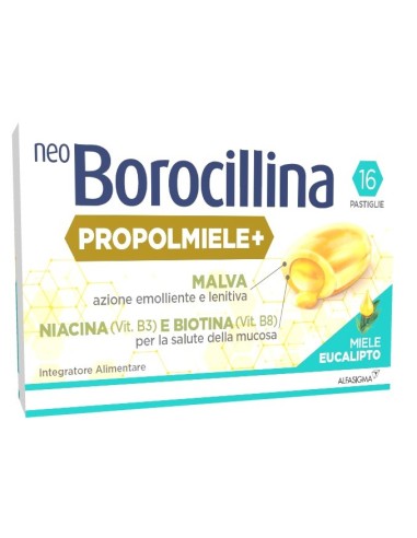 Neoborocillina Propolmiele+ Miele/eucalipto 16 Pastiglie