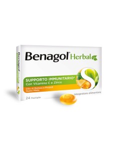 Benagol Herbal Miele 24 Pastiglie